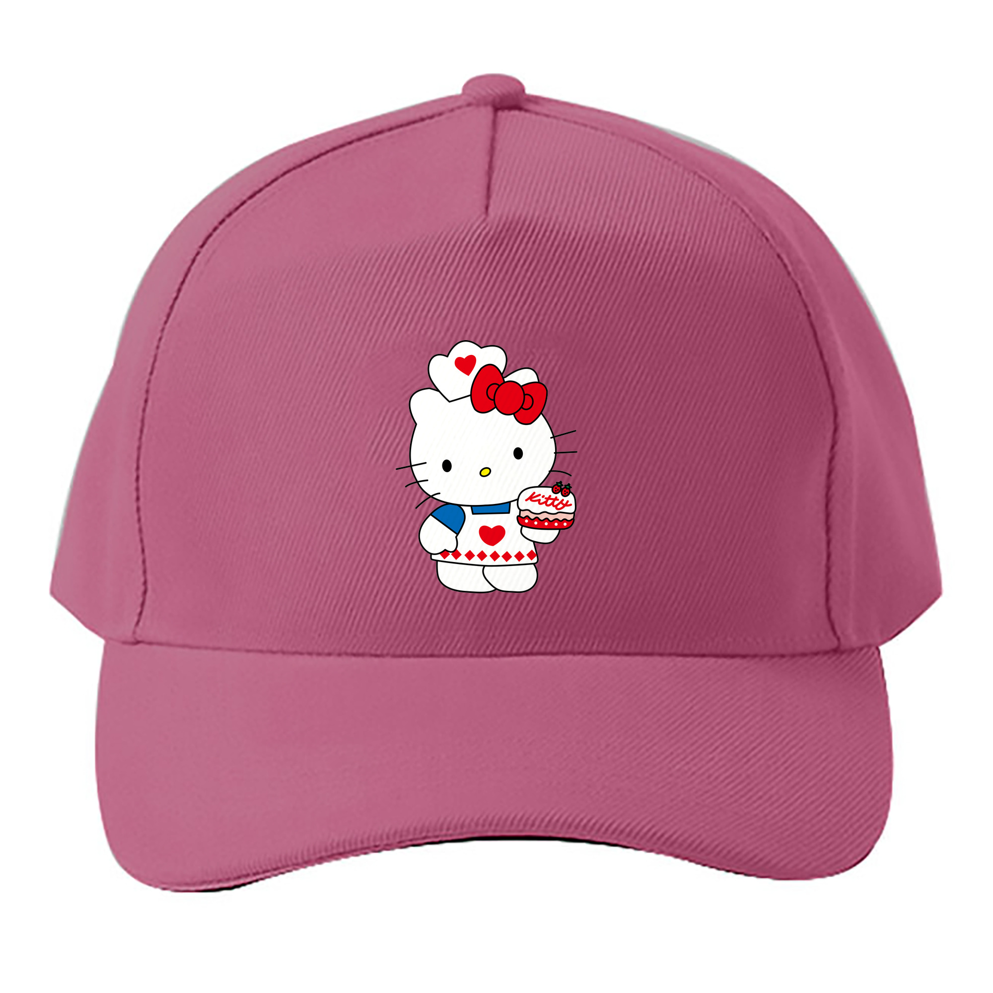 （画像用） Hello Kitty ハローキティ ベースボールキャップ 綿100％ 男女兼用 帽子 スポーツ